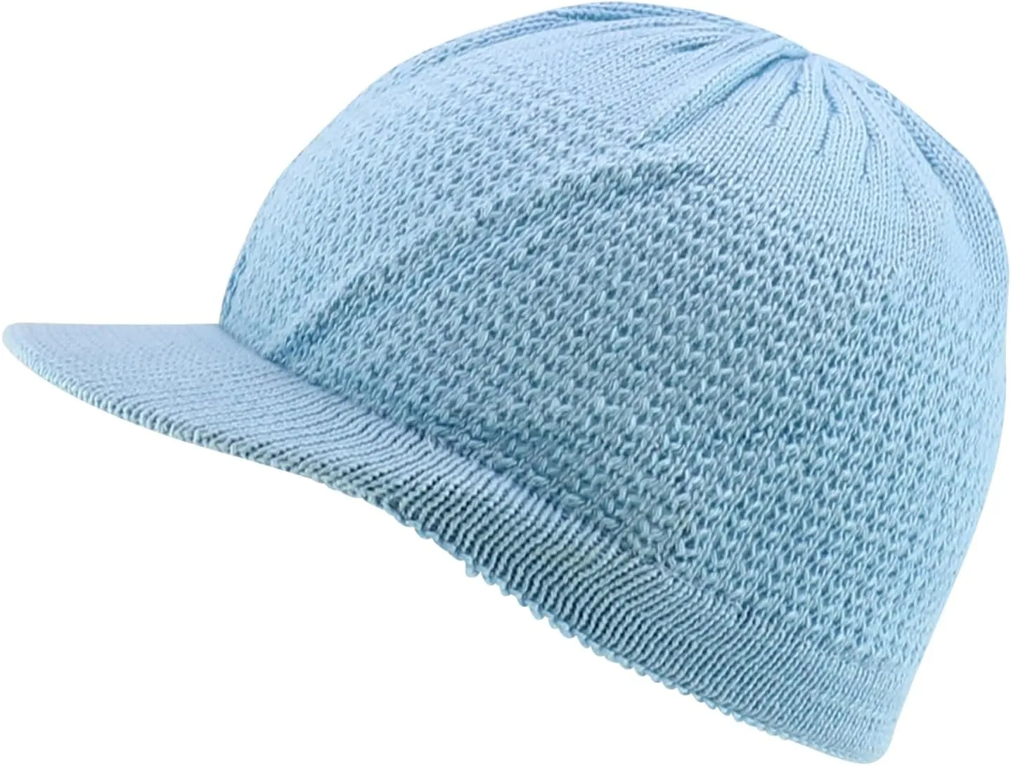 100% Cotton Rasta Knit Beanie Visor
