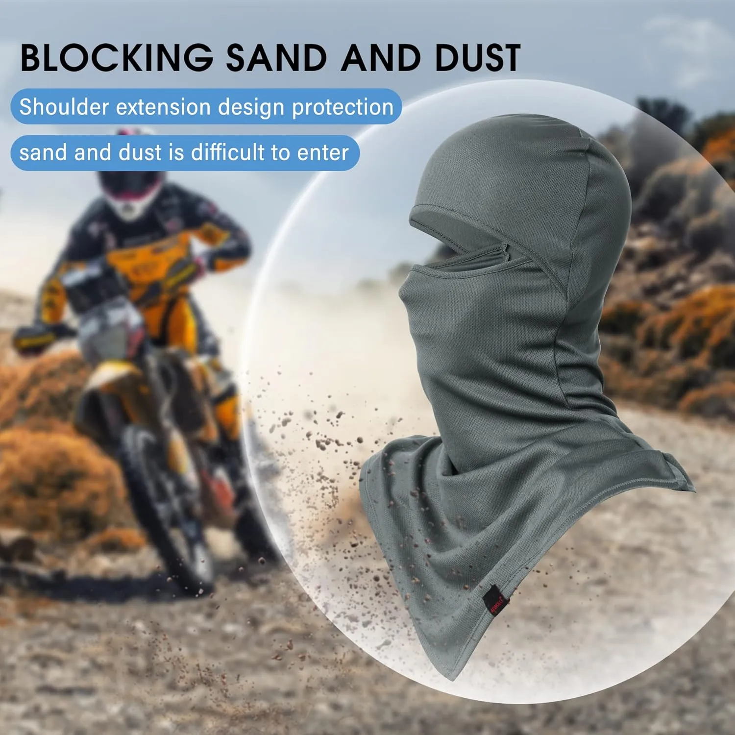 AIWOLU Balaclava Full Face Mask Summer for Sun Protection Breathable Long Neck Covers for Men Women Cycling Fishing