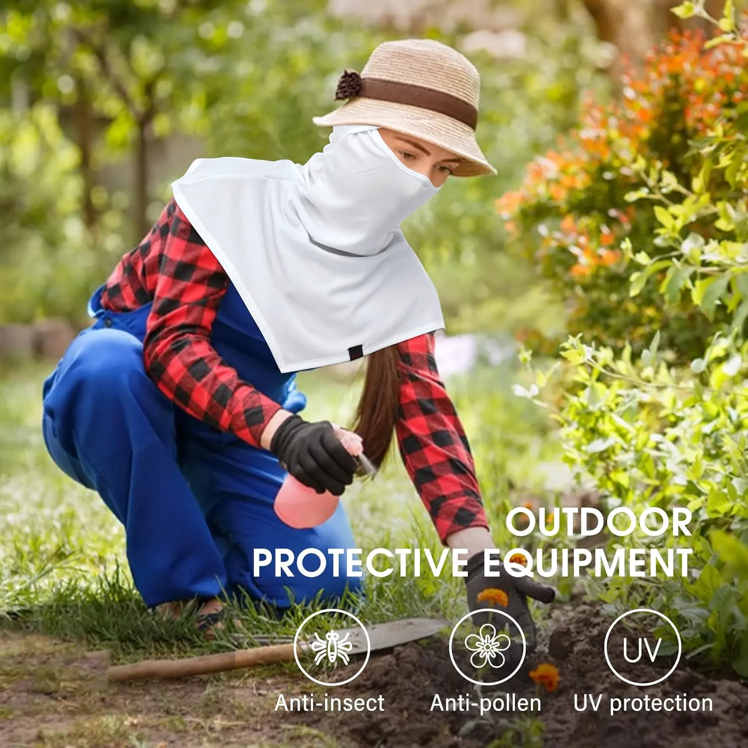 AIWOLU Balaclava Full Face Mask Summer for Sun Protection Breathable Long Neck Covers for Men Women Cycling Fishing