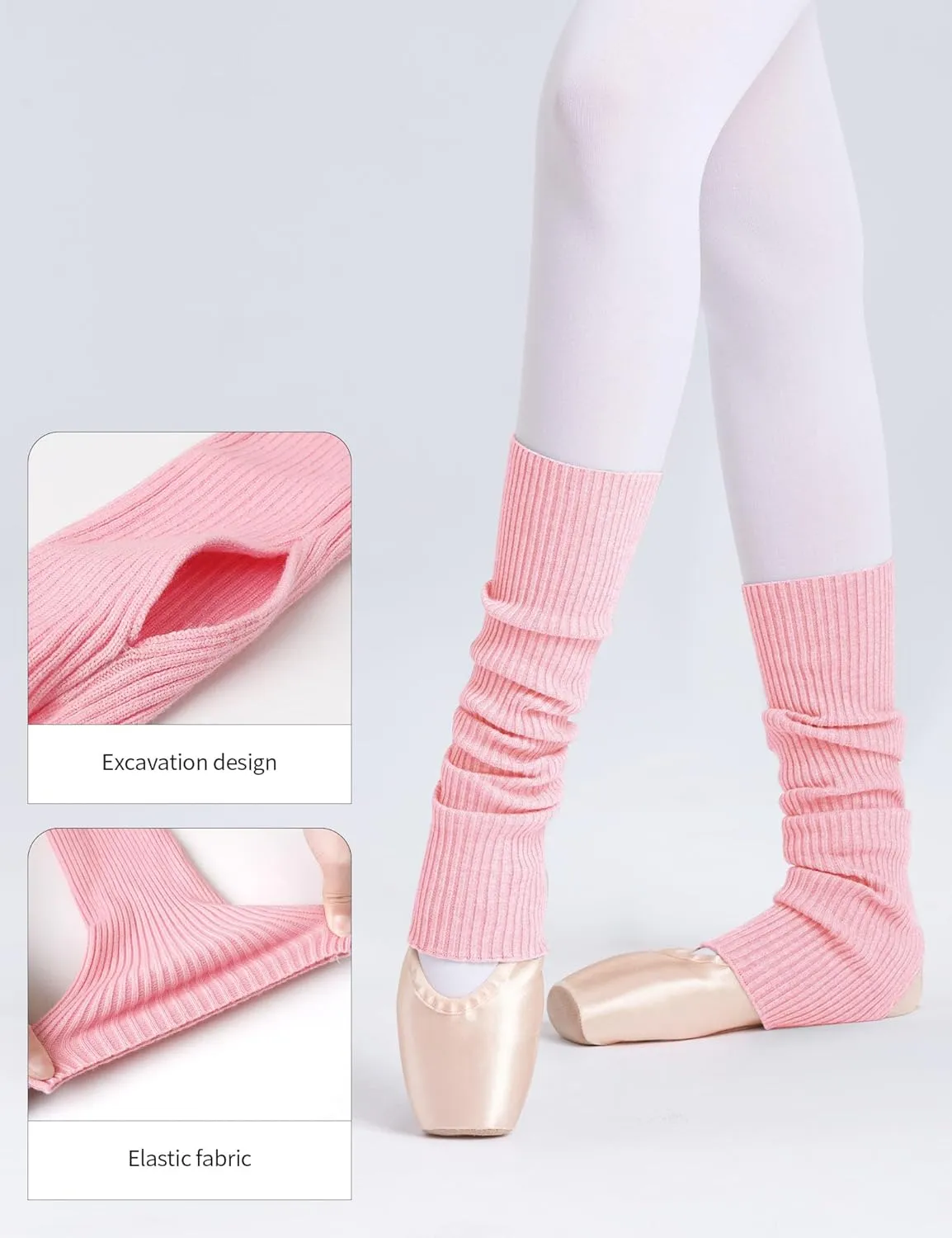 Ballet Leg Warmers for Women Knitted Calf Socks for Yoga Dance Sports