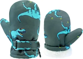 BAVST Toddler Waterproof Mittens Fleece Lined Baby Boys Girls Winter Warm Glove Kids Snow Infant Ski Mitten for 3M-5T