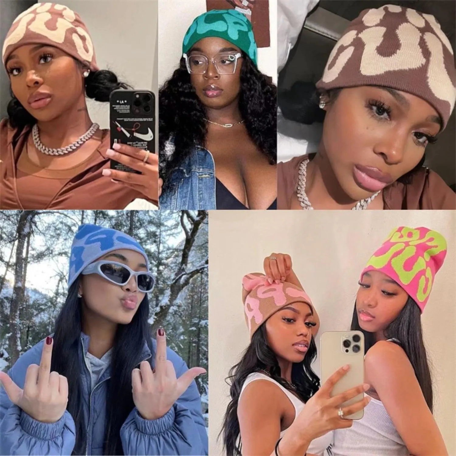 Beanie Y2k Hat MEA Culpa Graphic Beanies Design Winter Warm Hats Knit Skull Cap for Men Women
