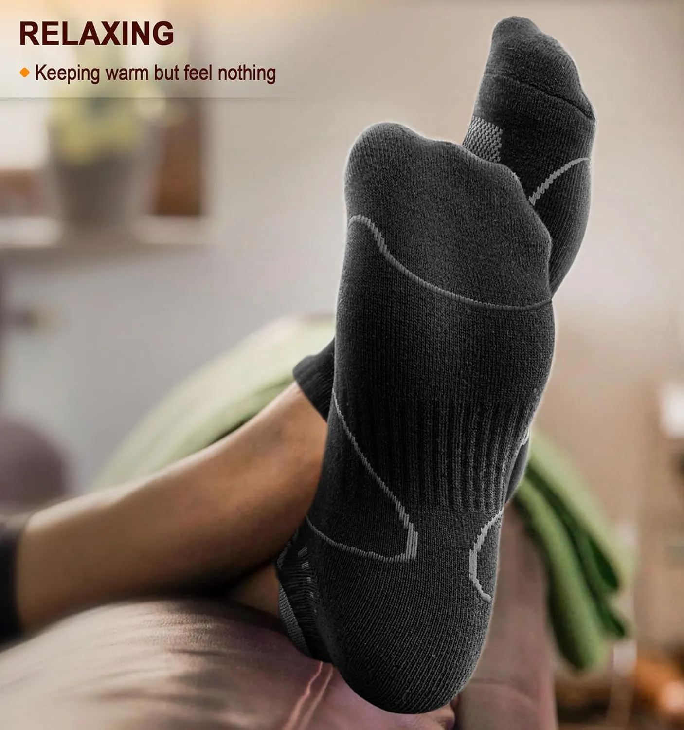 BULLIANT Men Running Socks 6Pairs-Ankle Athletic Socks Wicking Cushioned for Men Walking-Arch Compression Support