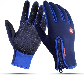 CYG&CL Outdoor Winter Touchscreen Warm Gloves, Water Resistant Windproof Anti-Slip Sports Gloves for Cycling Driving Running Hiking Climbing Skiing Sports, Adjustable Size for MenWomen