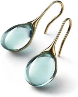 Dainty Water Drop Earrings Multicolor Crystal Square Geometry Teardrop Waterdrop Shape Earrings for Women