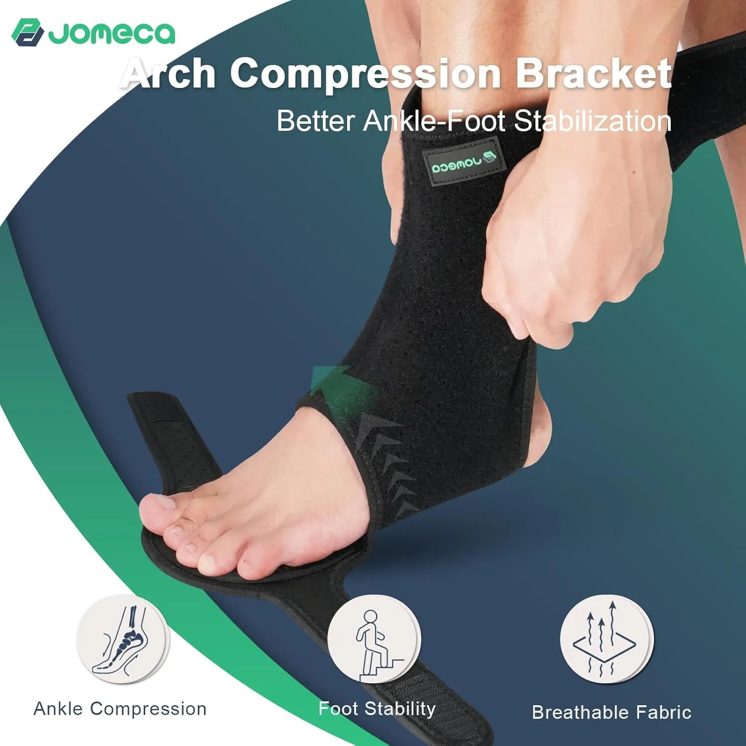Drop Foot Brace with Arch Support Adjustable AFO Foot Orthosis Brace for Walking, Relieve the Instability of Lower Limbs by MS, TBI, Stroke, Cerebral Palsy, Fracture FSA or HSA Eligible (Left, Large)