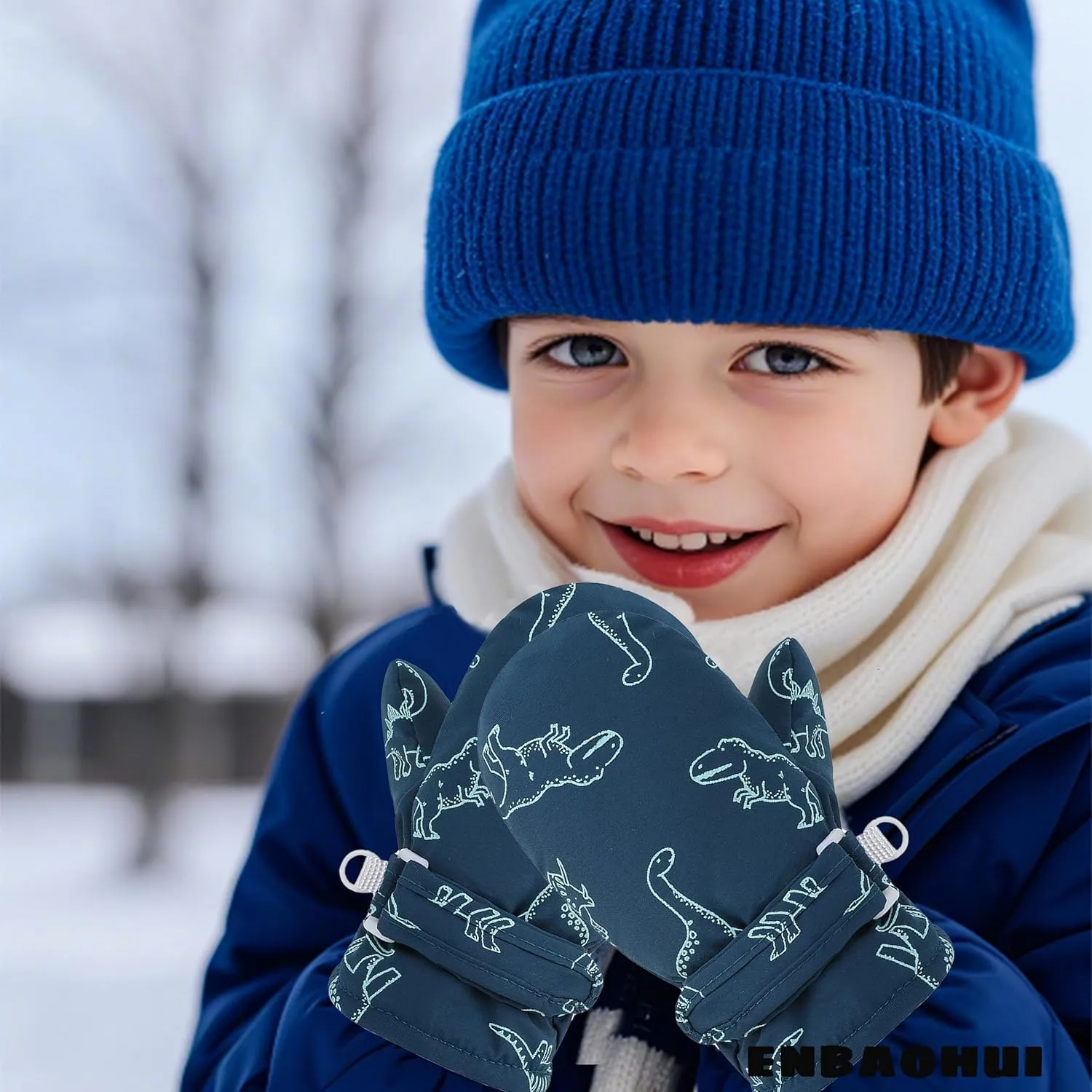 ENBAOHUI Baby Gloves Toddler Snow Glove Waterproof Mittens Fleece Lined Winter Warm Kids Snow Infant Ski Mitten
