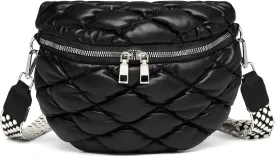 Eslcorri Crossbody Bags for Women - Fashion Sling Purse Shoulder Bag Fanny Pack Leather Causal Chest Bum Bag Cross Body Purse