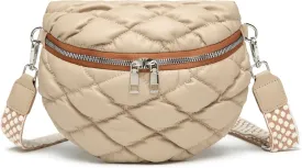 Eslcorri Crossbody Bags for Women - Fashion Sling Purse Shoulder Bag Fanny Pack Leather Causal Chest Bum Bag Cross Body Purse