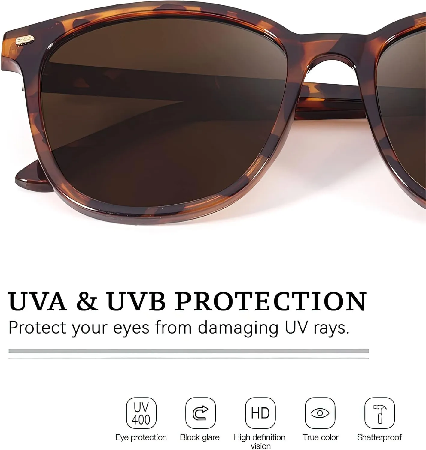 FIMILU 2 Packs Sunglasses for Women Polarized UV400 Protection Lens Big Frame Fashion Glasses Trendy Stylish Shade