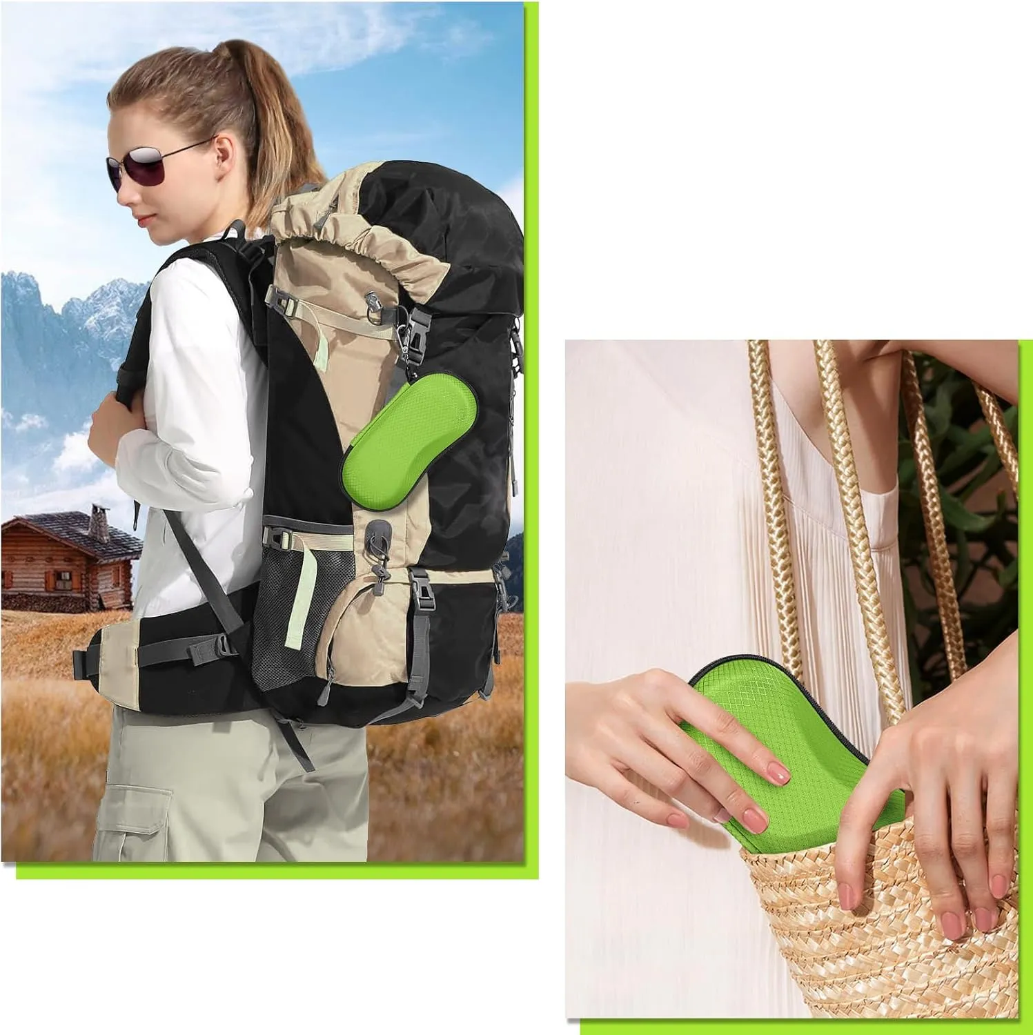 Fintie Sunglasses Case, Hard EVA Shell Shockproof Sport Glasses Case with Metal Carabiner Travel Zipper Eyeglasses Holder
