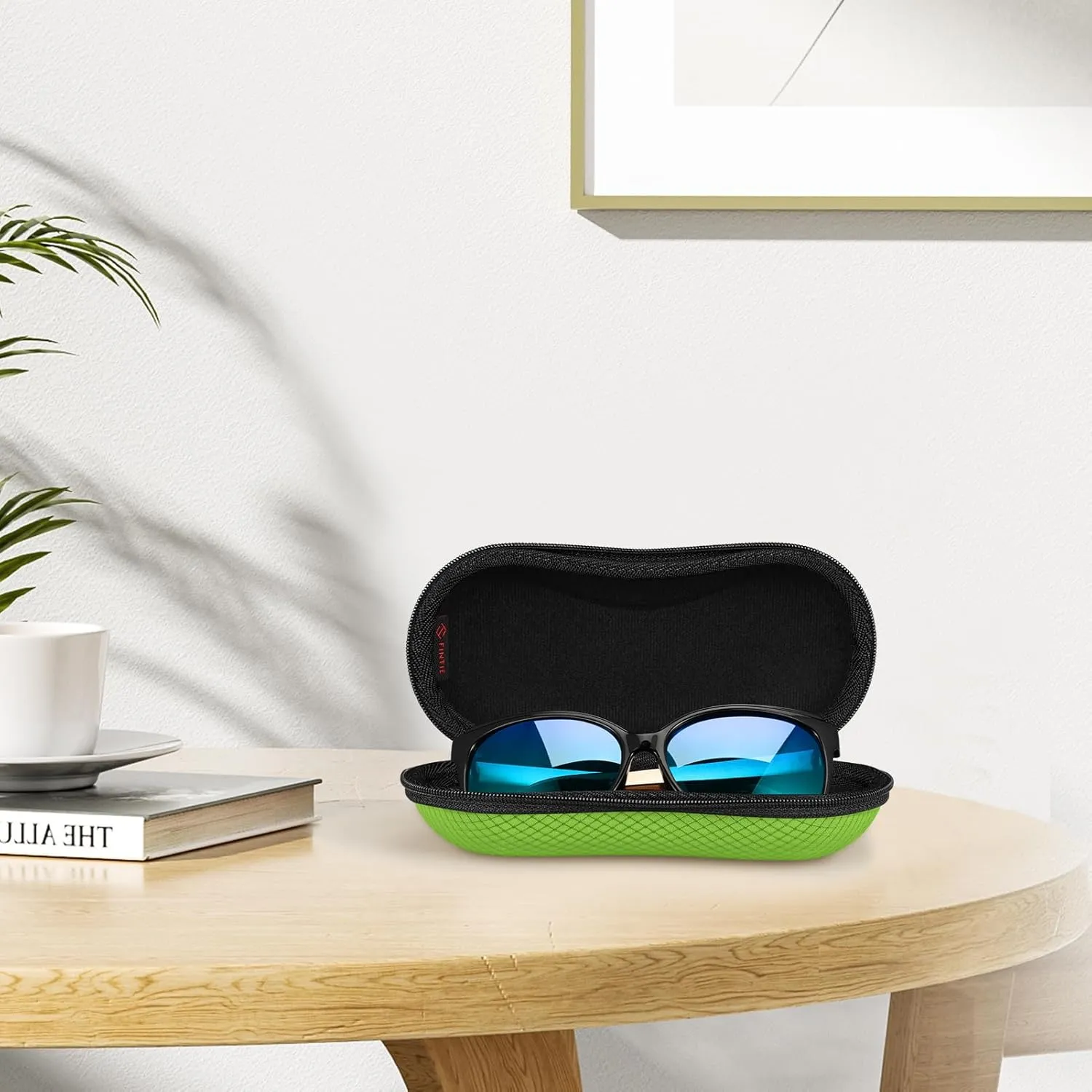 Fintie Sunglasses Case, Hard EVA Shell Shockproof Sport Glasses Case with Metal Carabiner Travel Zipper Eyeglasses Holder