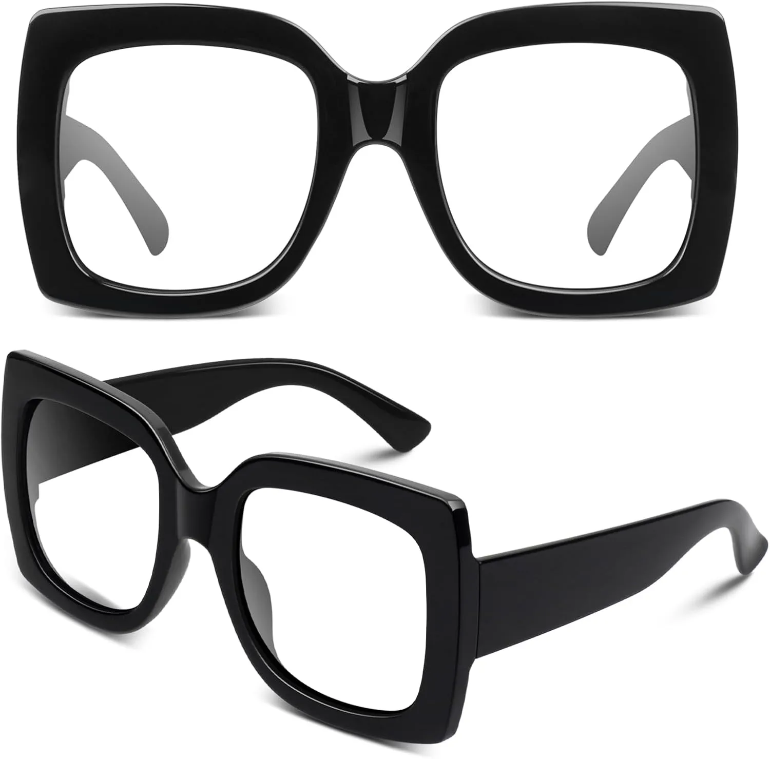 GQUEEN Oversized Square Frame Sunglasses Womens Retro Vintage Trendy Shades,S904
