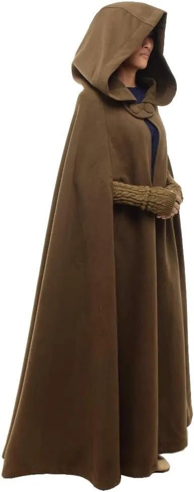 GRACEART Women's Hood Woolen Cape Bridal Wedding Winter Cloak Plus Size Thick Coat