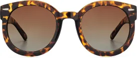 grinderPUNCH Trendy Round Polarized Sunglasses | Trendy Oversized Sunglasses for Women Men | Retro Round Polarized Sunglasses