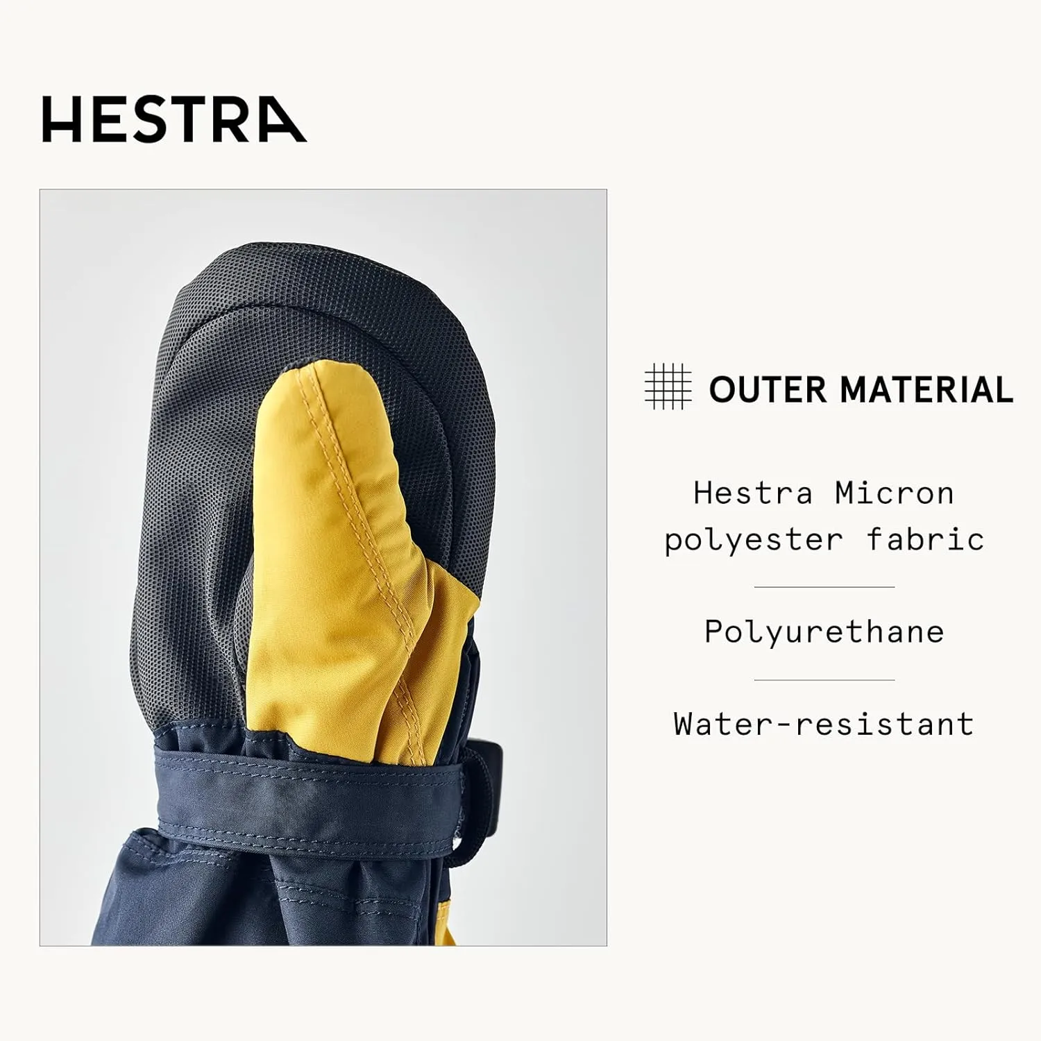 Hestra Baby Zip Long Mitt (Child 1-9yrs) | Waterproof, Insulated Mittens for Toddlers & Kids for Winter & Playing in The Snow
