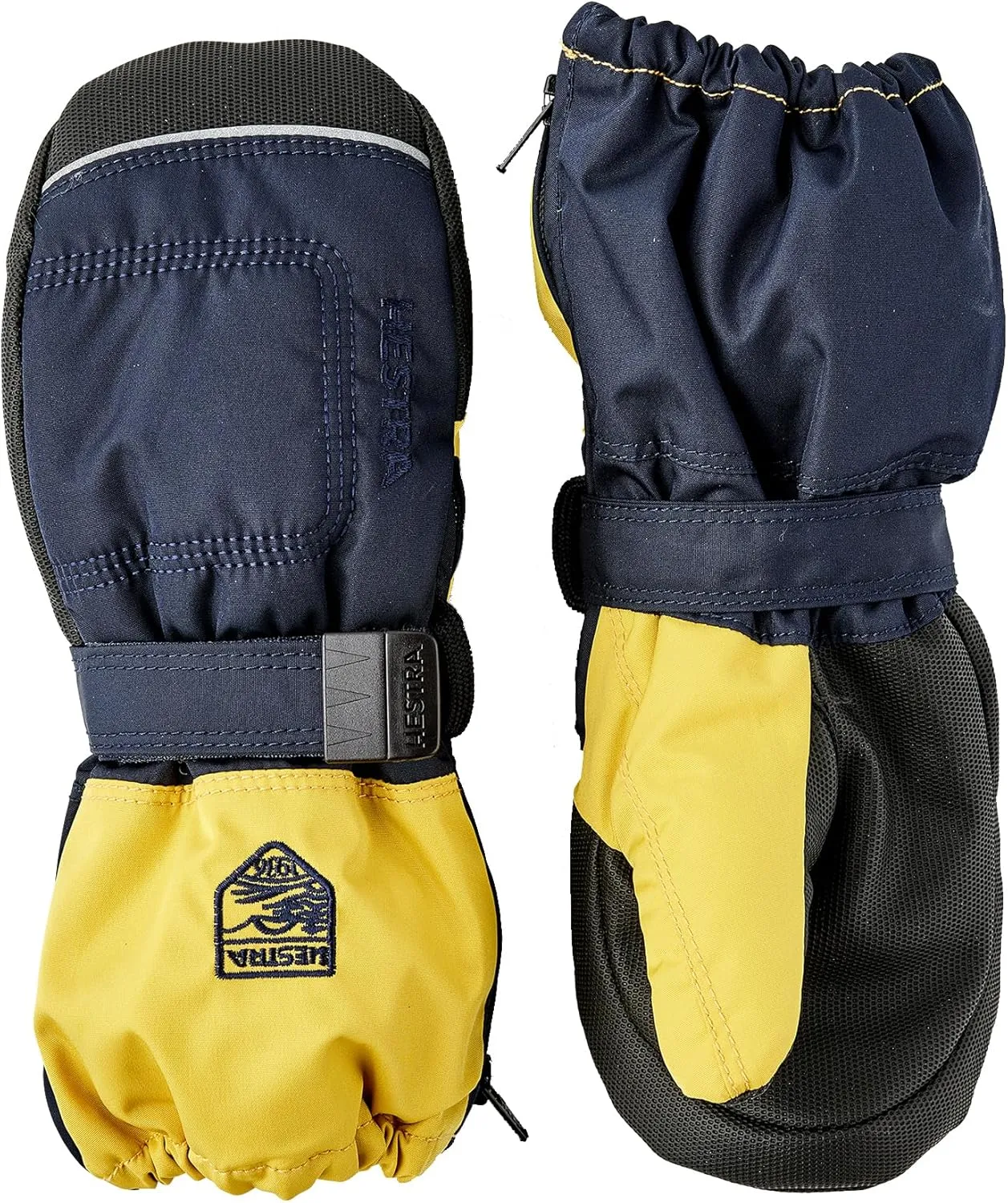 Hestra Baby Zip Long Mitt (Child 1-9yrs) | Waterproof, Insulated Mittens for Toddlers & Kids for Winter & Playing in The Snow