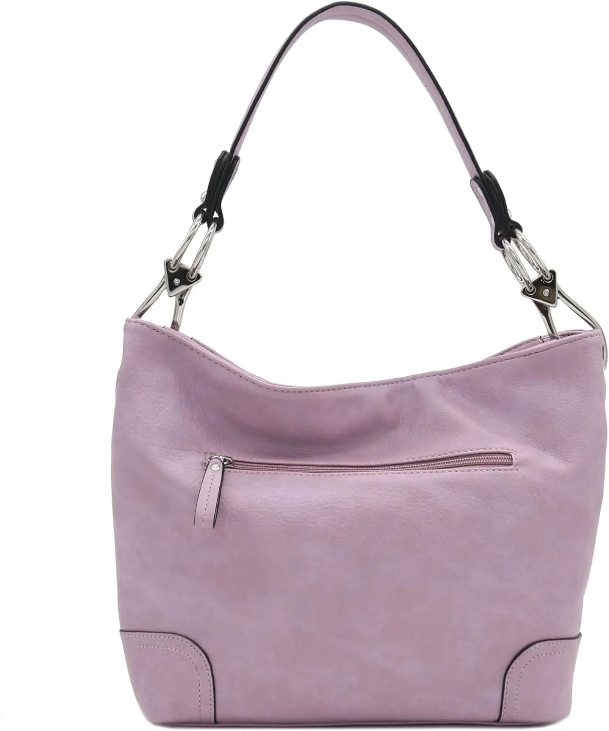 Hobo Shoulder Bag with Big Snap Hook Hardware