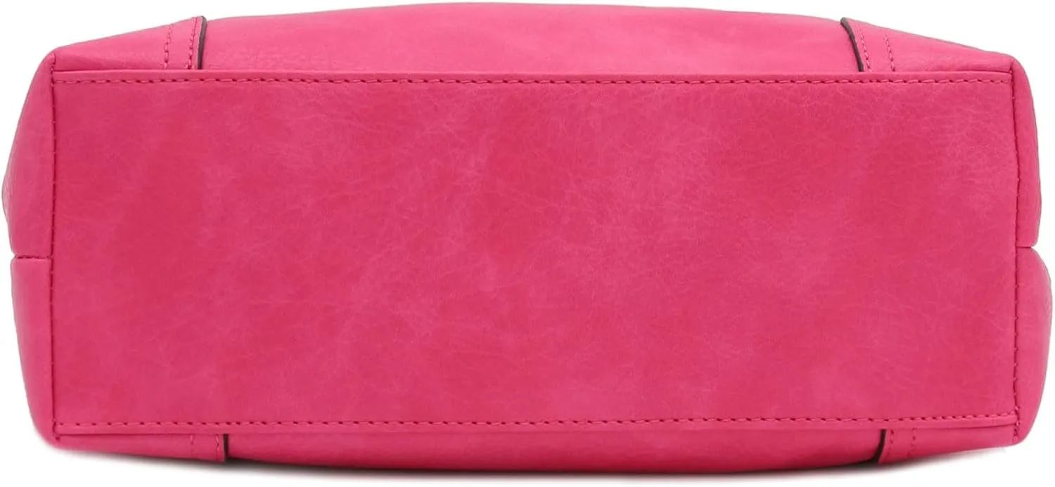 Hobo Shoulder Bag with Big Snap Hook Hardware