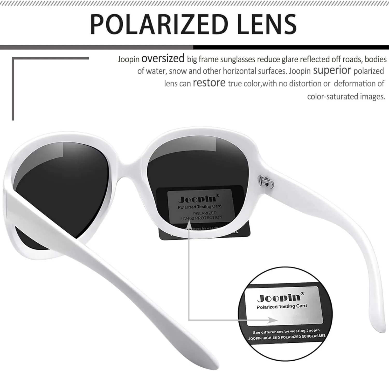 Joopin Oversized Sunglasses Womens Trendy Polarized Large Driving Sun Glasses Ladies UV Protective Big Sunnies Shades