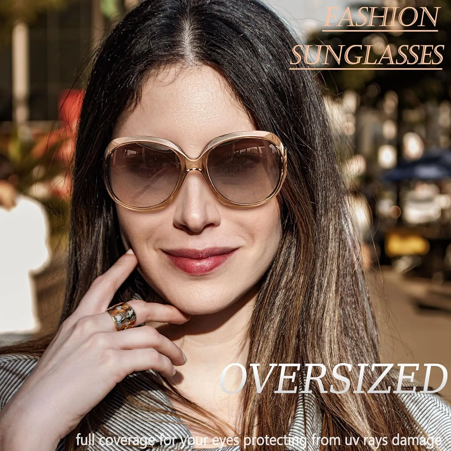 Joopin Oversized Sunglasses Womens Trendy Polarized Large Driving Sun Glasses Ladies UV Protective Big Sunnies Shades