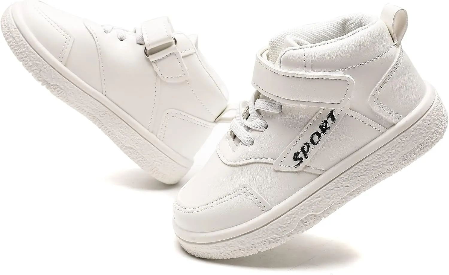 Kids Canvas Shoes Boys Girls High Top Canvas Slip On Sneakers