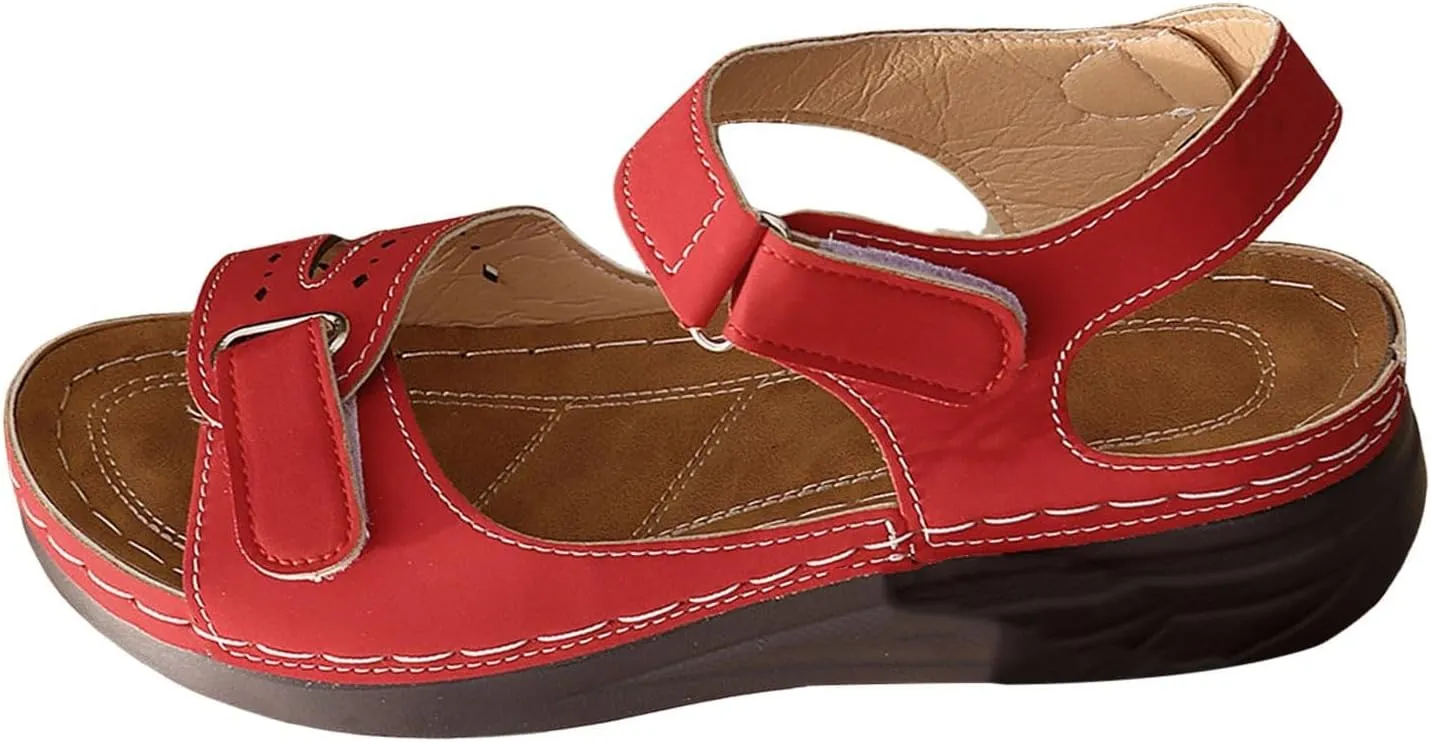 Ladies Flat Sandals Linen Vintage Cover Heel Espadrille Closed Toe Covered Beach Flat Toe Ankle Wrap Classic Lace Up Dressy Summer Spring Retro Work Office 2025 Solid Falt Trendy Heel