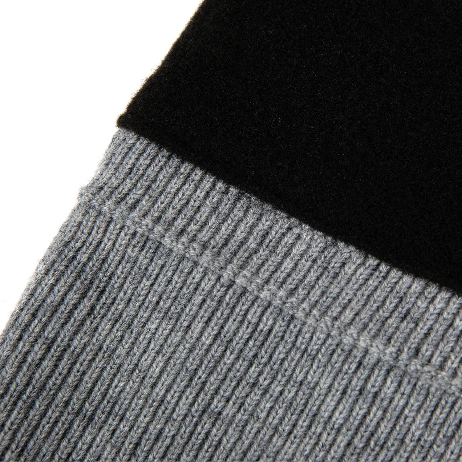 Lallier 100% Merino Wool Beanie with Fleece Lining for Men and Women, Pure Wool Ribbed Knit Warm Winter Hat with Gift Box