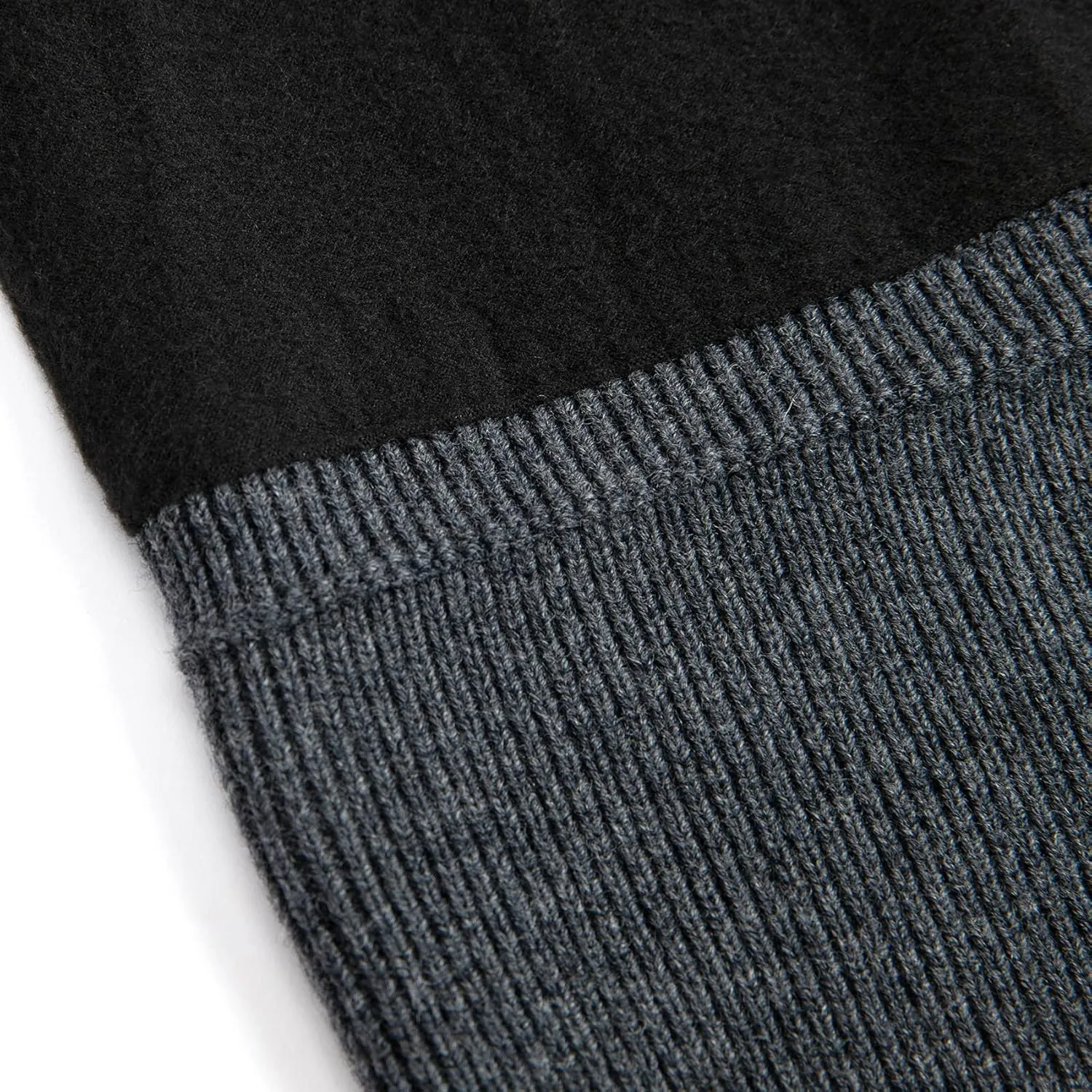 Lallier 100% Merino Wool Beanie with Fleece Lining for Men and Women, Pure Wool Ribbed Knit Warm Winter Hat with Gift Box