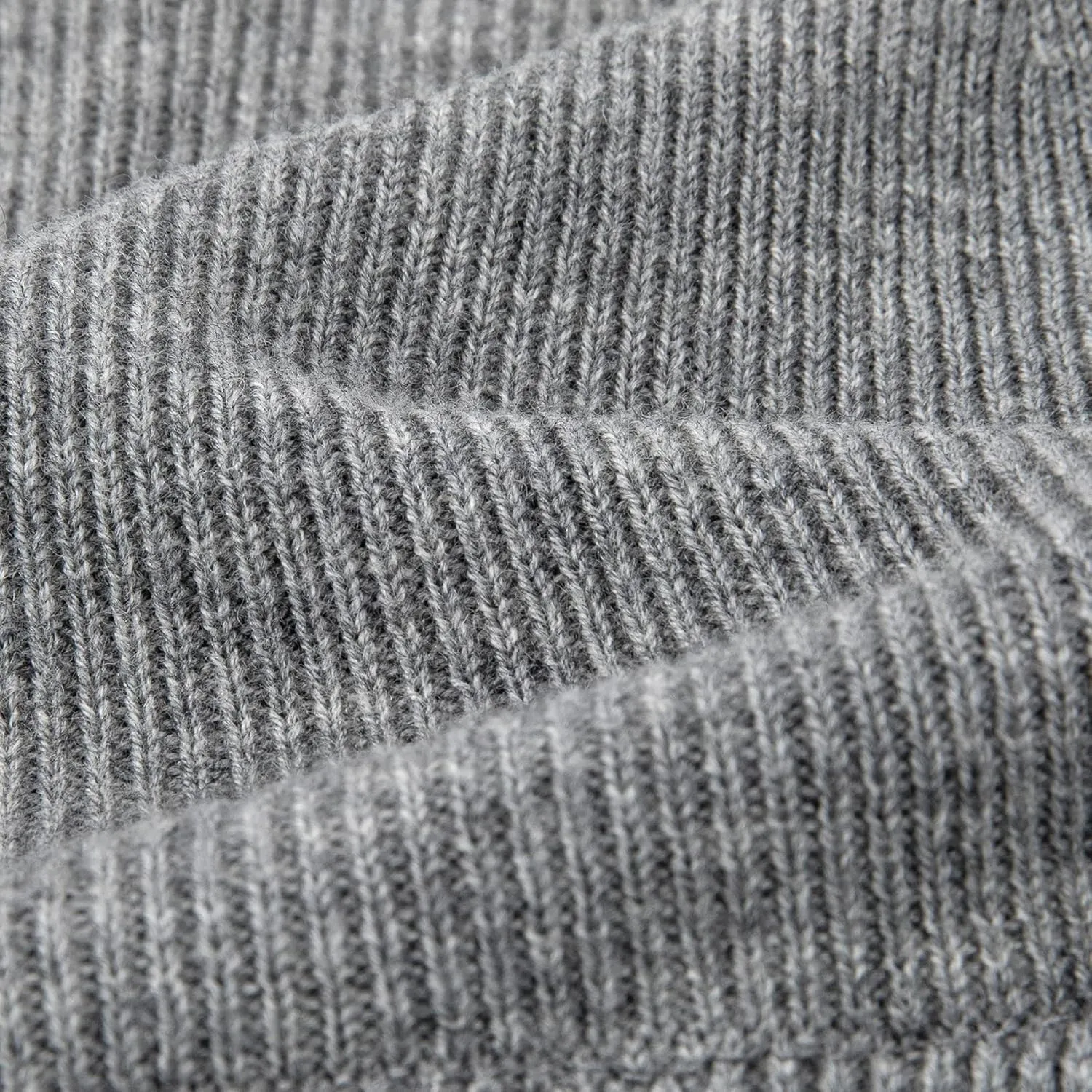 Lallier 100% Merino Wool Beanie with Fleece Lining for Men and Women, Pure Wool Ribbed Knit Warm Winter Hat with Gift Box