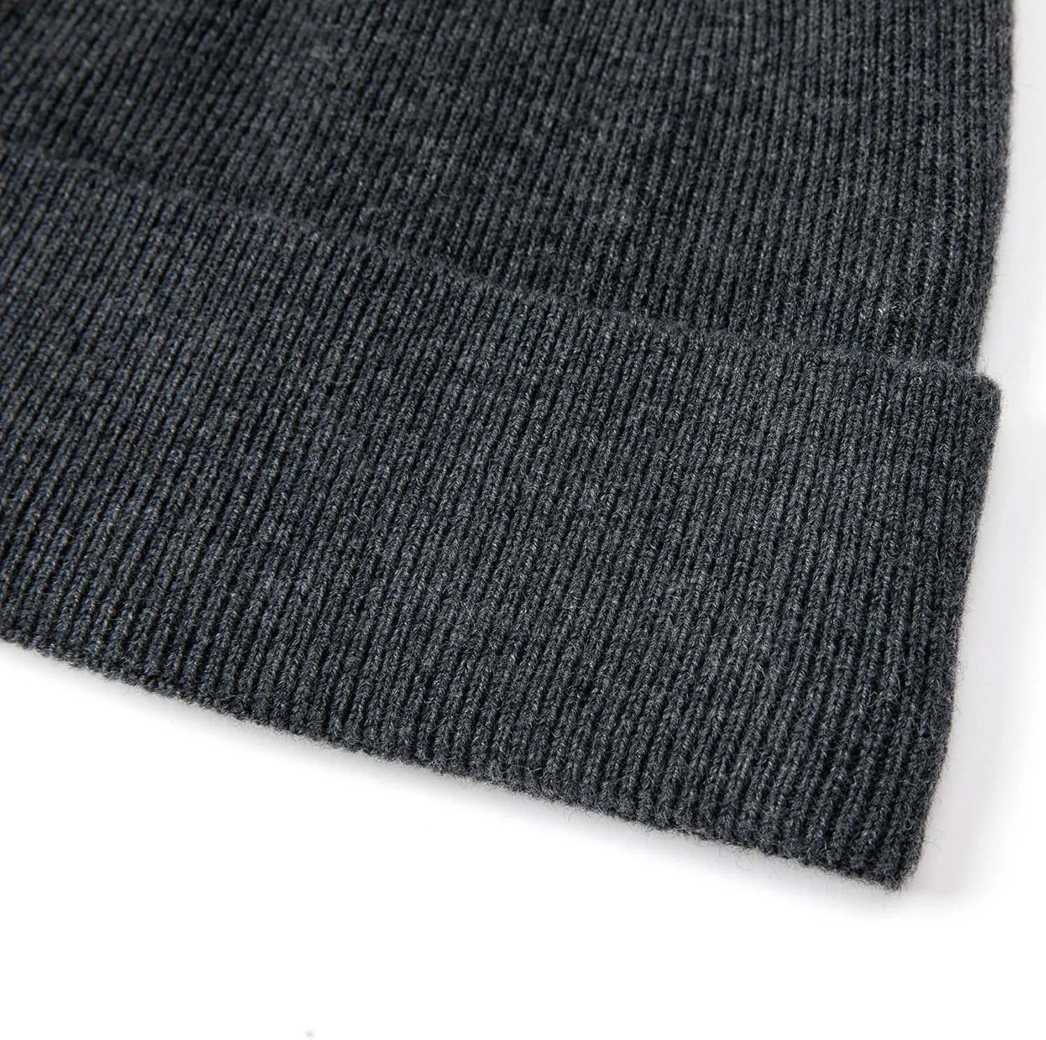 Lallier 100% Merino Wool Beanie with Fleece Lining for Men and Women, Pure Wool Ribbed Knit Warm Winter Hat with Gift Box