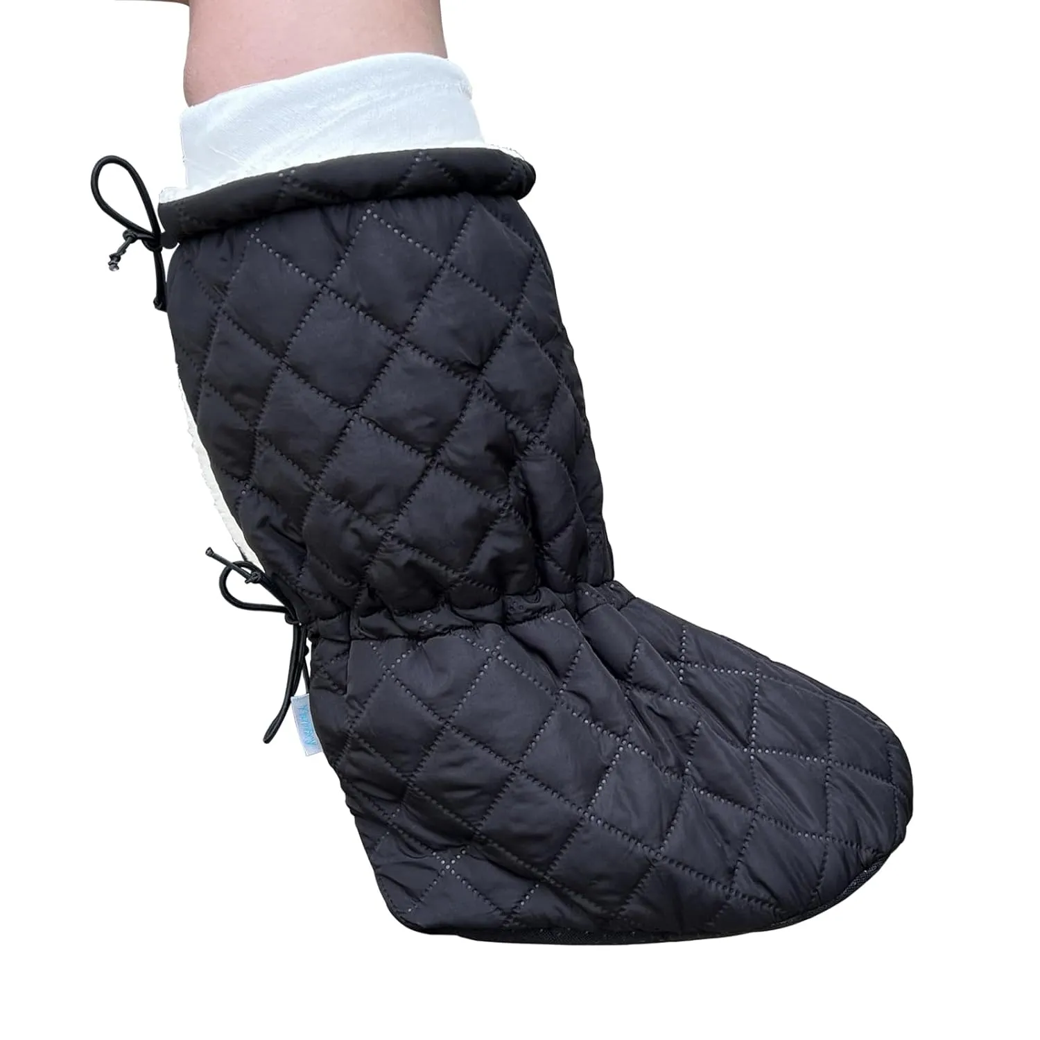 Leg Cast Cover - Windproof Cast Toe Sock - Warm Plaster Stocking Protective for Outdoor & Indoor Use, Non-slip Below The Knee Leg Cast Protector (L)