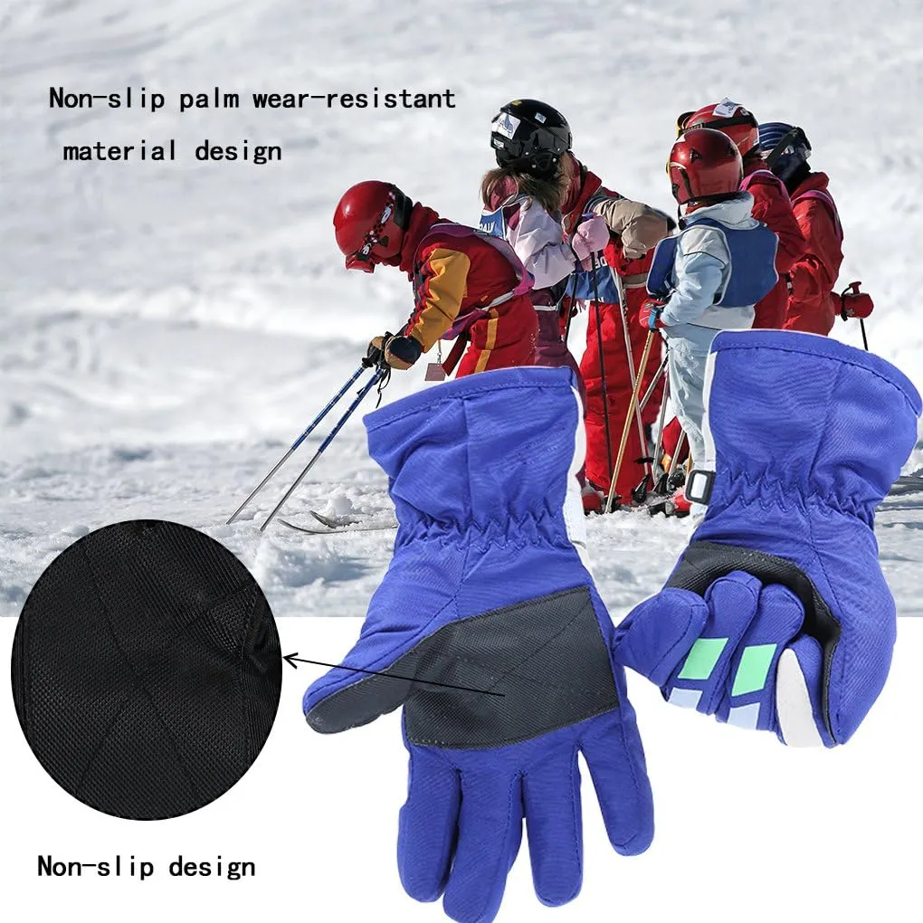 Lovely Ski Gloves Winter Outdoor Snow Warm Mitten for Kids Boys and Girls (1-4 years)