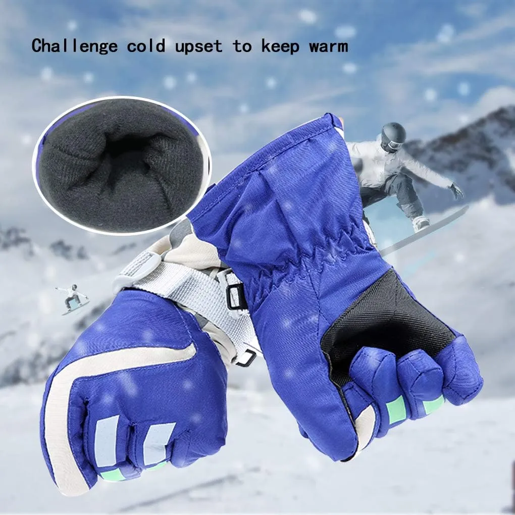 Lovely Ski Gloves Winter Outdoor Snow Warm Mitten for Kids Boys and Girls (1-4 years)