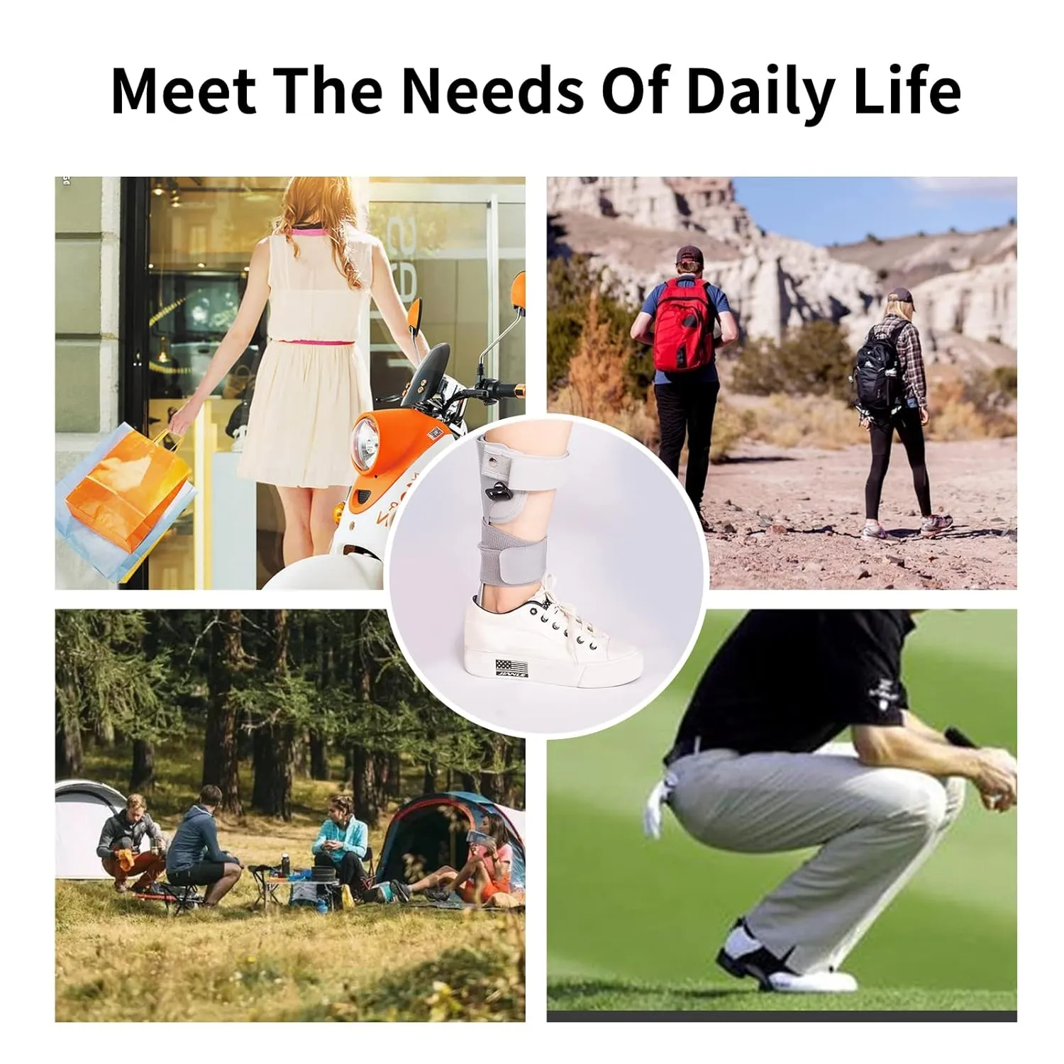 Medical Afo Foot Drop Brace Splint Ankle Foot Orthosis AFO Walking with Shoes or Sleeping for Men Women Stroke Hemiplegia Foot Drop Postural Correction Brace Large-Right