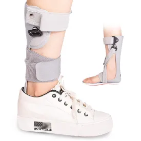 Medical Afo Foot Drop Brace Splint Ankle Foot Orthosis AFO Walking with Shoes or Sleeping for Men Women Stroke Hemiplegia Foot Drop Postural Correction Brace Large-Right