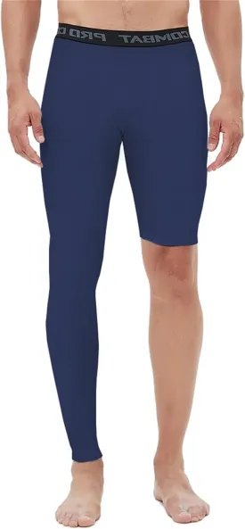 Men's Basketball Single Leg Tight Sports Pants 1/2 One Leg Compression Pants Athletic Base Layer Underwear