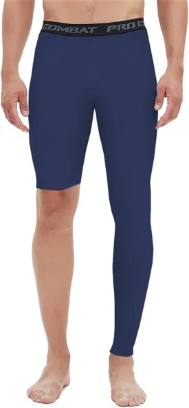 Men's Basketball Single Leg Tight Sports Pants 1/2 One Leg Compression Pants Athletic Base Layer Underwear