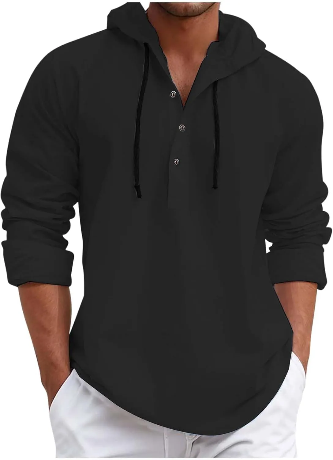 Men's Fleece Hooded Pullover Sweatshirts Workout Cartoon Hoodie for Men Oversized Pockets Trendy Country Sweatshirts