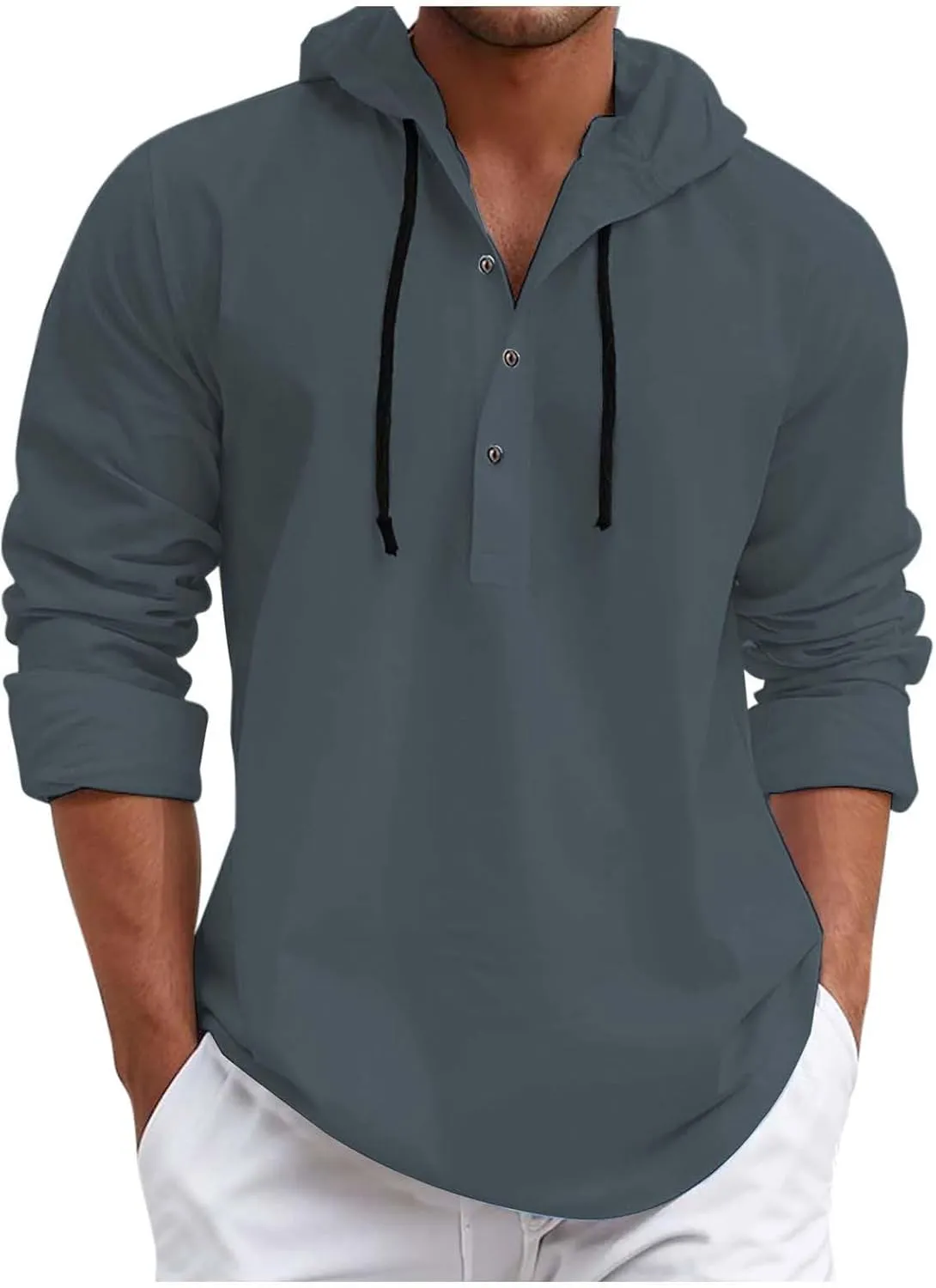 Men's Fleece Hooded Pullover Sweatshirts Workout Cartoon Hoodie for Men Oversized Pockets Trendy Country Sweatshirts