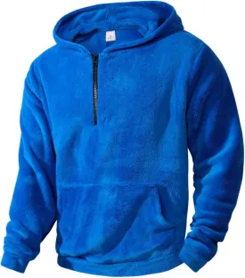 Men's Sweatshirt Fleece Hoodie Cotton-Blend Hooded Long Sleeve Drawstring Plaid Jacquard Pullover Graphic Hoodies