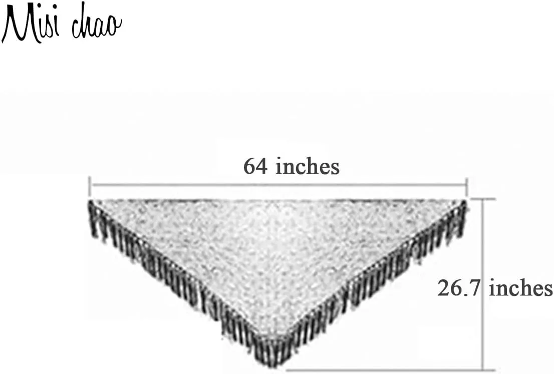 MISI CHAO Belly Dance Hip Scarf - Hip Skirt Belly Dancing Belt Triangle Shawl Tassel Belts Waist Chain for Women/Girls
