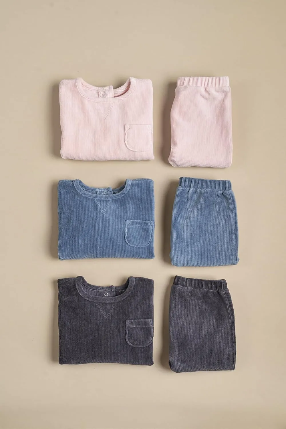 Modern Moments by Gerber Baby Velour 2-Piece Drop Shoulder Top & Pant Set