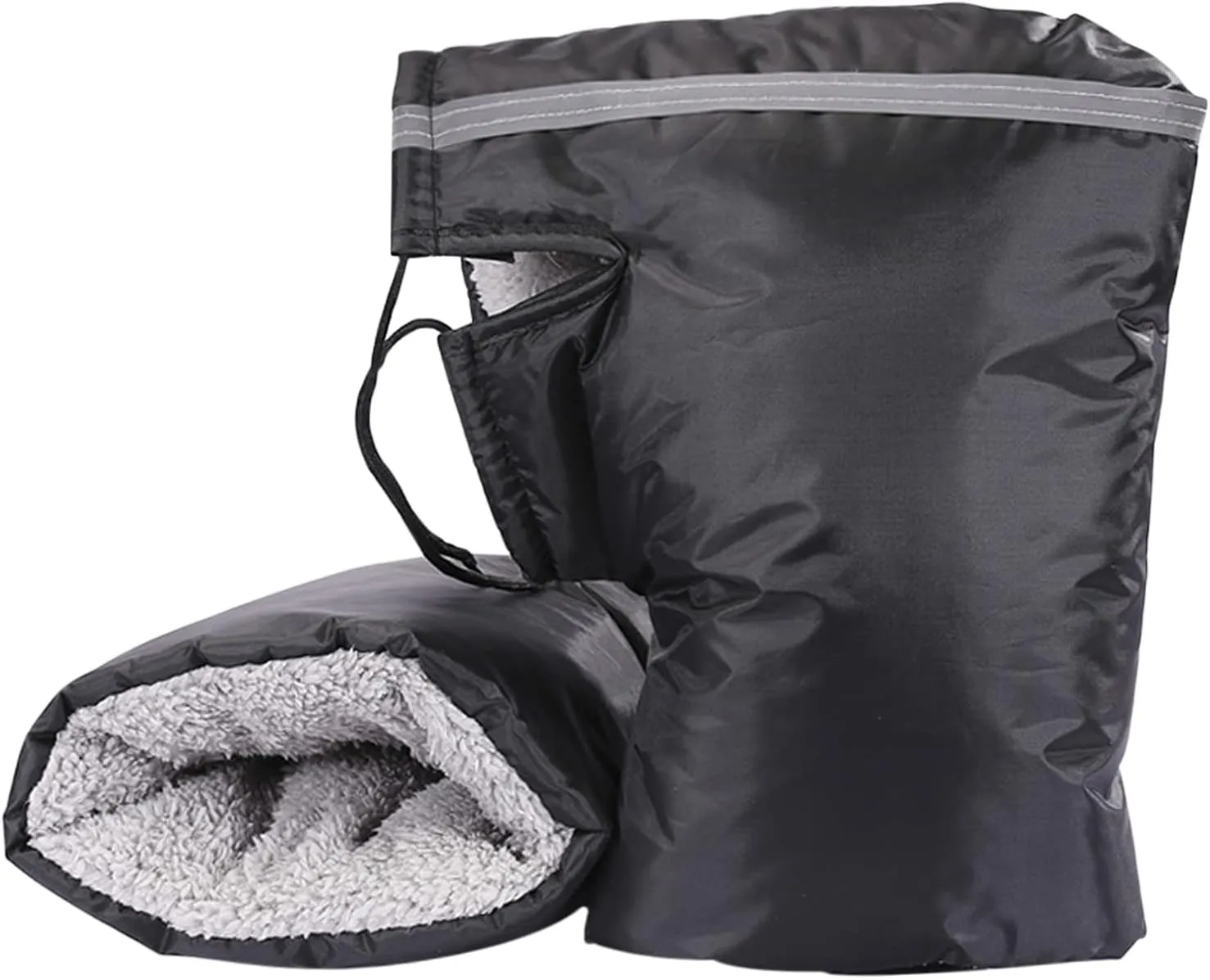 Motorcycle Handlebar Muffs Gloves Windproof Waterproof Mitts Snowmobile Scooter ATV Motorbike Handle Grip Gloves Cold Weather Thermal Gloves E-bike Cycling Gloves Universal Winter Hands Warmer Gloves