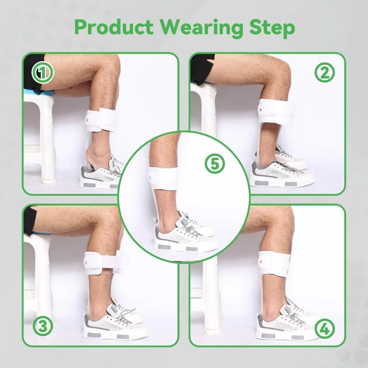 Orthomen Drop Foot Brace - AFO Splint - Ankle Foot Orthosis Support (M/Right)