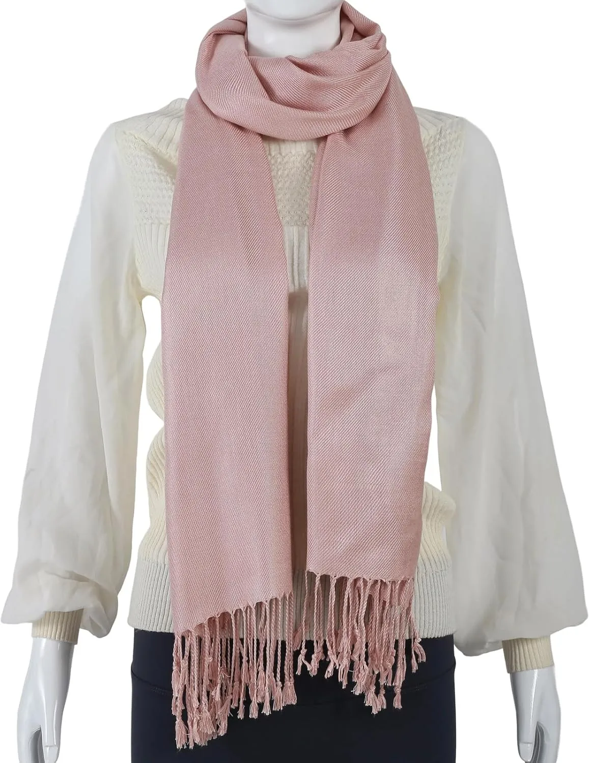 Pashmina Feel Shawl Wraps for Women Evening Dresses and Wedding Cover Up Formal Soft Silky Rave Scarf Elegant