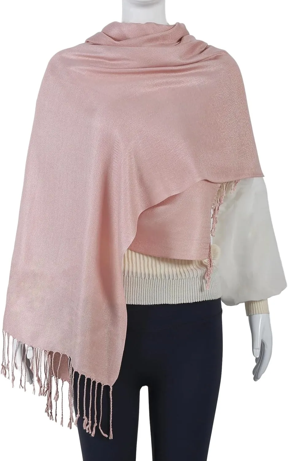 Pashmina Feel Shawl Wraps for Women Evening Dresses and Wedding Cover Up Formal Soft Silky Rave Scarf Elegant