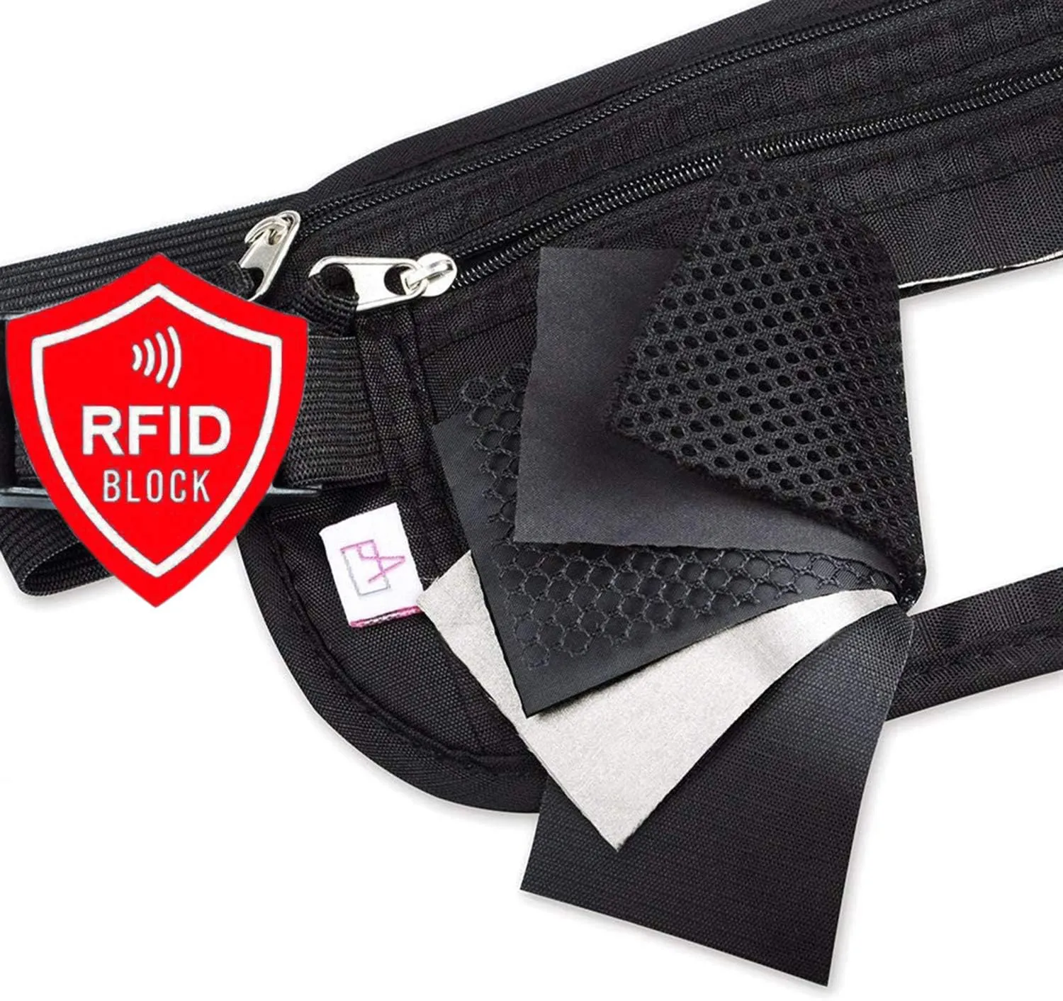 Passport Holder - Money Belt Secure Hidden Travel Wallet Undercover Fanny Pack with RFID Blocking