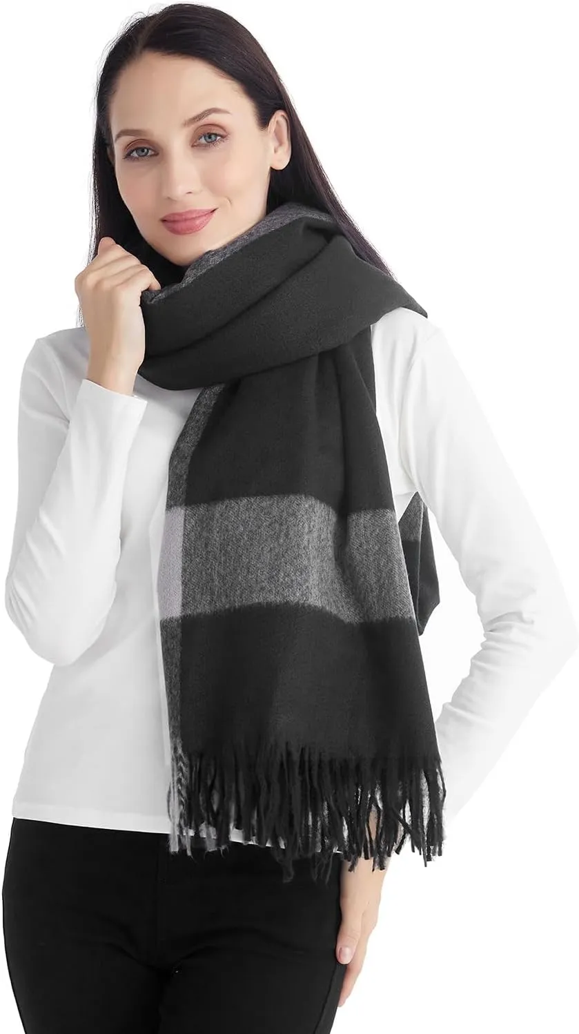 Poncho Shawl Wraps for Women, Women's Soft Warm Ponchos Sweaters Open Front Travel Poncho Cape for fall winter Spring