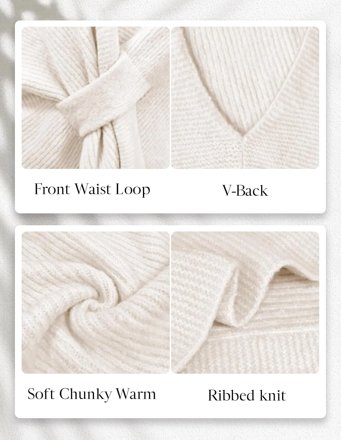 PULI Womens Rib Open Front Shawl Wraps Chunky Knit Ponchos Sweater Travel Scarf Elegant Capes Cardigan for Fall Winter